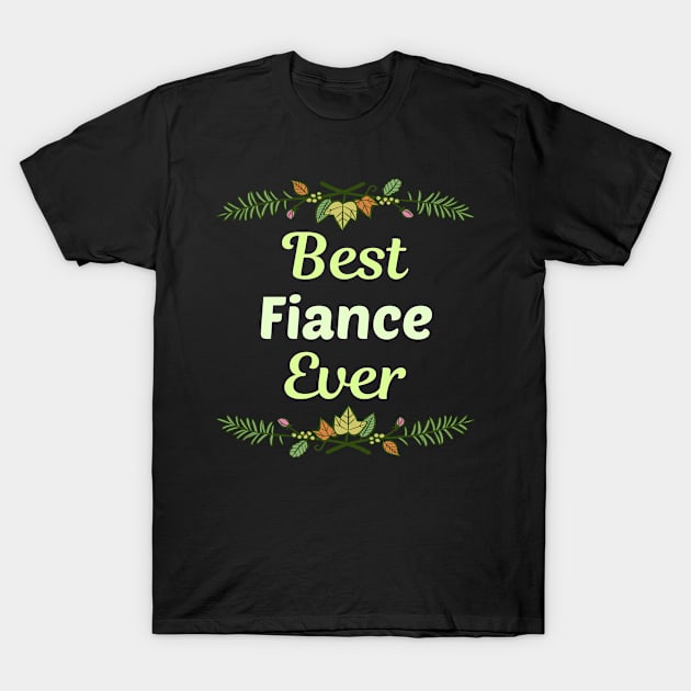 Family Leaf Fiance T-Shirt by Happy Life